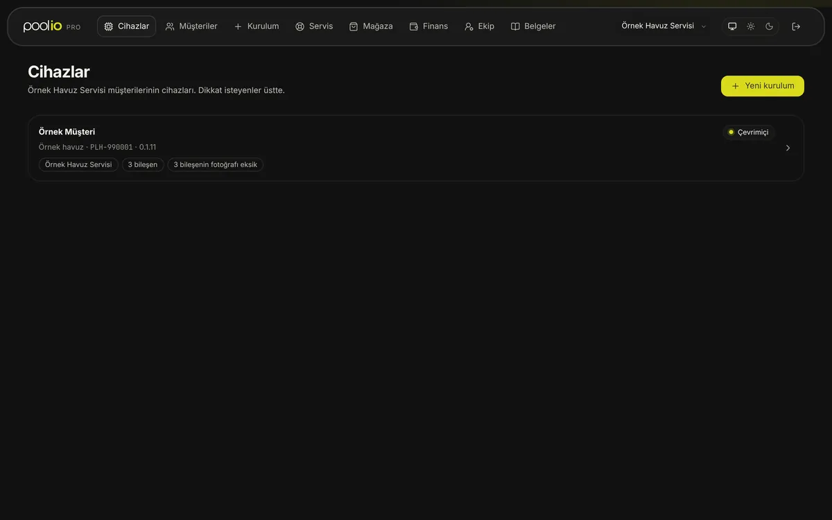 poolio Pro — Pool list